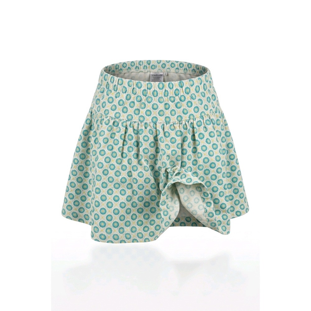 Lands' End Girls Blue Floral Medallion Skort Elastic Waist Size 5